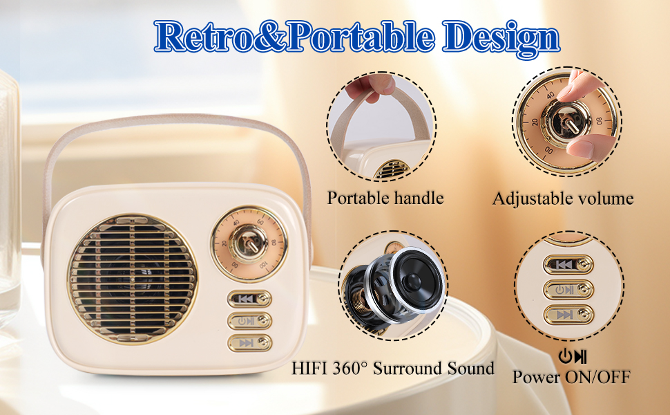 Small Portable Bluetooth Speaker