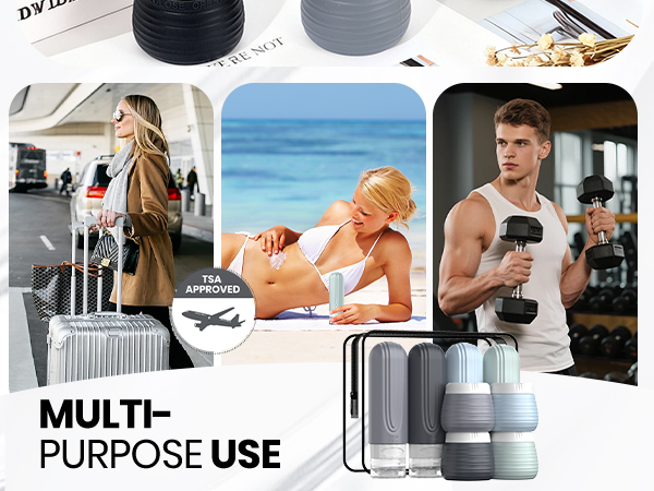 Travel Bottles for Toiletries 8 Pack