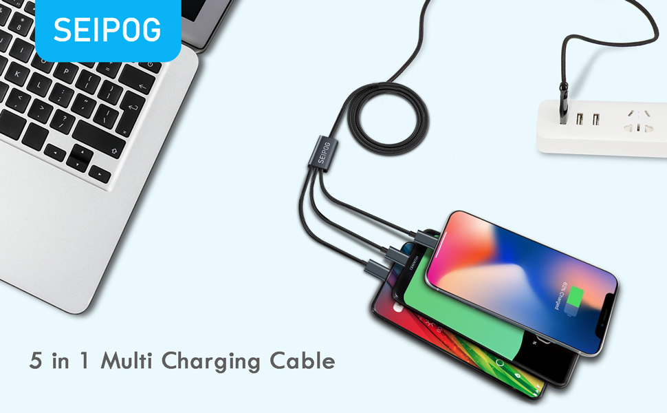5 in 1 Multi Charging Cable