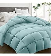 HYLEORY All Season Queen Size Bed Comforter - Cooling Down Alternative Quilted Duvet Insert with ...