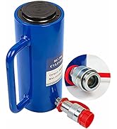 AMZCNC 20 Ton Hydraulic Cylinder Ram Single Acting 6" Inch Stroke 20T Hydraulic Cylinder Jack Lif...