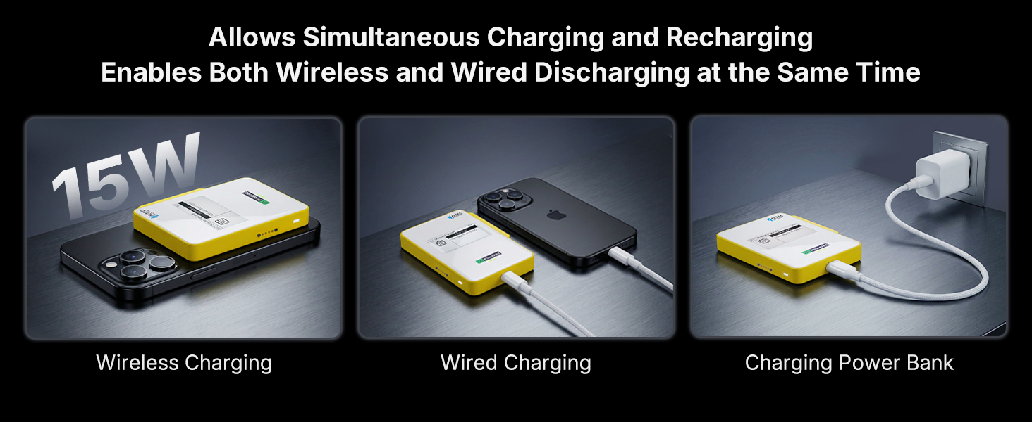 Allows Simultaneous Charging and Recharging