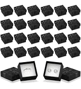 24 Pcs Ring Boxes Bulk - Cardboard Jewelry Boxes 1.57x1.57" Small Ring Box for Women Small Jewelr...