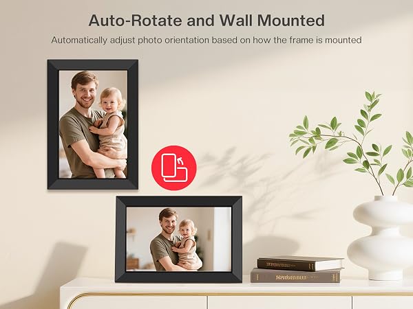 frameo digital picture frame wifi 10.1 inch electronic photo frame 32gb slideshow gifts mom father