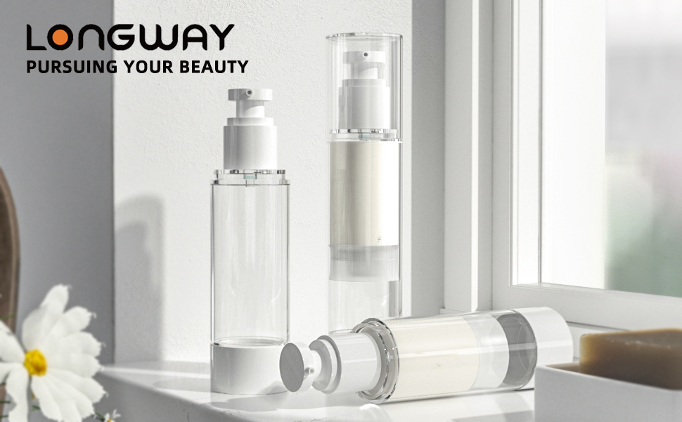 2.7oz/3.4oz airless pump bottles