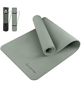Gruper Yoga Mat Non Slip, 72"L x 24"W x 0.24"/0.32"TH, Anti-Tear Exercise Mat with Carrying Strap...