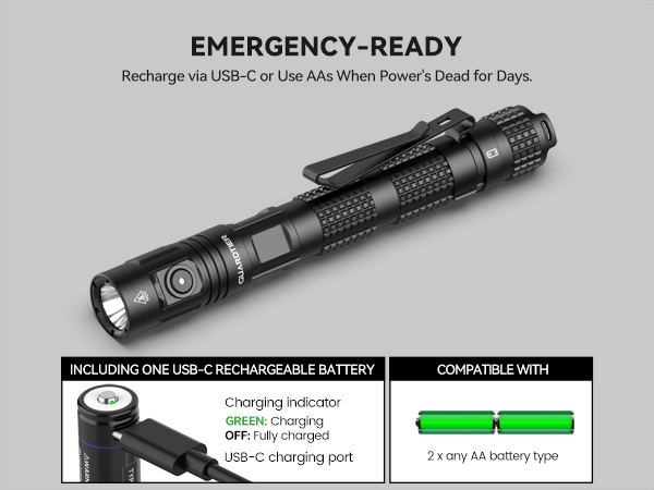 2AA flashlight