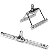Yes4All Tricep Press Down Cable Machine Attachment Set, LAT Pulldown Attachment, Cable Machine Ac...