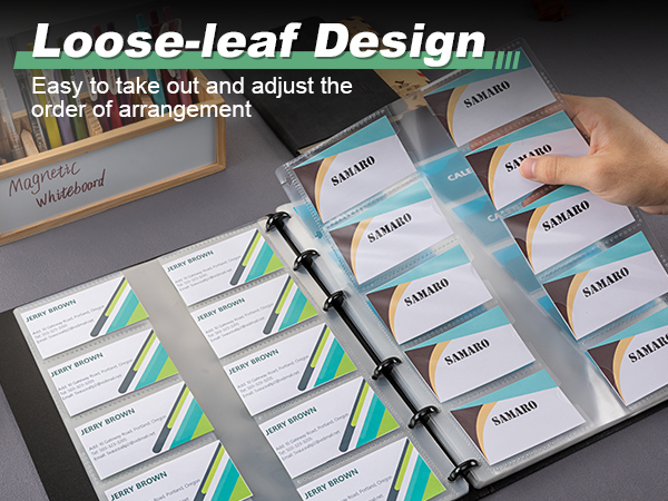 Business Name Card Book Holder