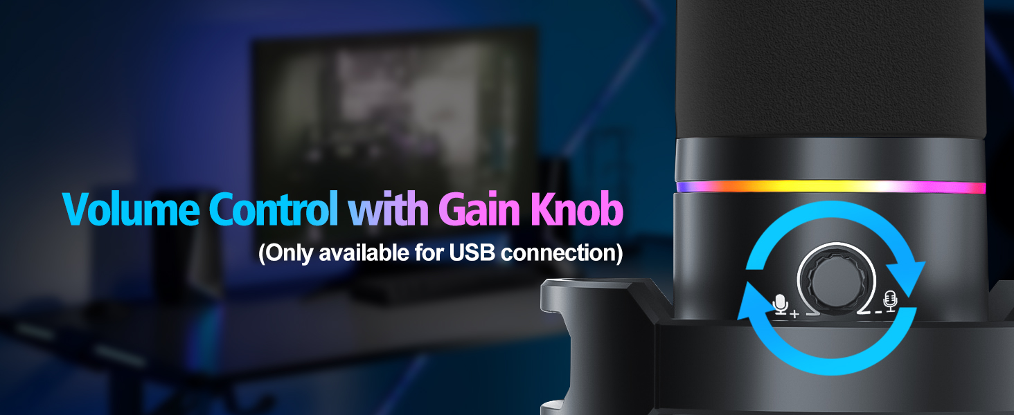 Gaming Microphone with Boom Arm