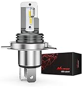 Nilight 20035H NIXMEN H4/HS1 LED Motorcycle Headlight Bulb CSP Chips 6000K 9003 HB2 Hi/Lo Beam Li...