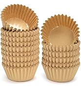 LotFancy 200pcs Heavy Duty Natural Cupcake Liners, Grease-Resistant Standard Muffin Liners, Paper...
