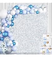 Shimmer Wall Backdrop Panels 24PCS Sliver Shimmer Backdrop Square Sequin Decor for Disco Party Bi...
