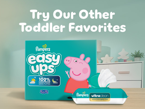 Try our other toddler favorites. Like Pampers baby wipes Ultra Clean