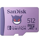 SANDISK 512GB microSD Card, Pokémon Gengar Edition | Officially Licensed for Nintendo-Switch, UHS...