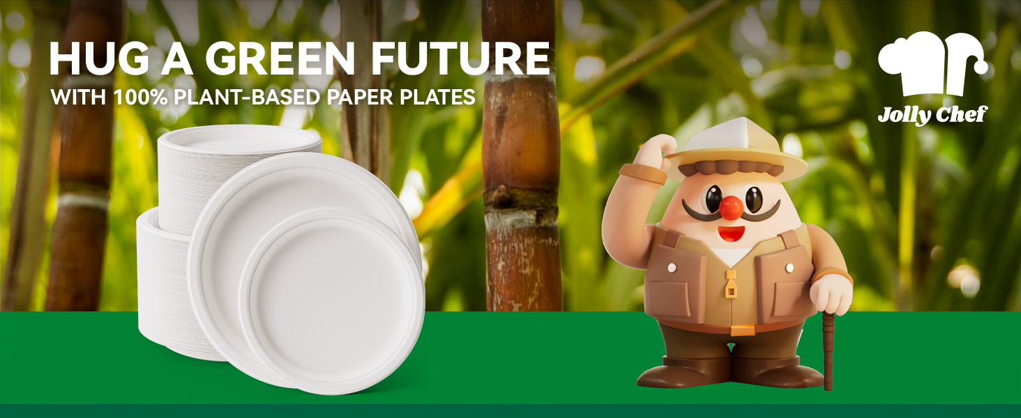 100% plant-based paper bowls