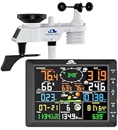 AIRAIN TECH 14-in-1 Wireless Weather Station with Outdoor Wireless Sensor,Radio-Controlled Clock,...