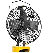Ecarke 7 Inch Floor Fan Compatible with DeWalt 20V Battery (Tool Only) 20W 3500RPM Cordless Jobsi...