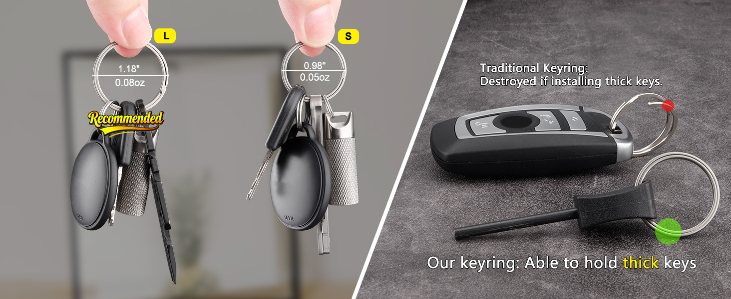 titanium keyring