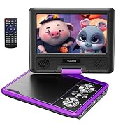 YOTON 9.5" Portable DVD Player for Kids and Car, 7.5" Swivel HD Screen with 6 Hours Built-in Batt...