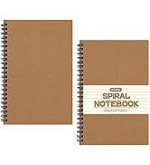 Teskyer Spiral Notebook, College Ruled Journal for Work School, 120 Pages/60 Sheets Paper, Softco...