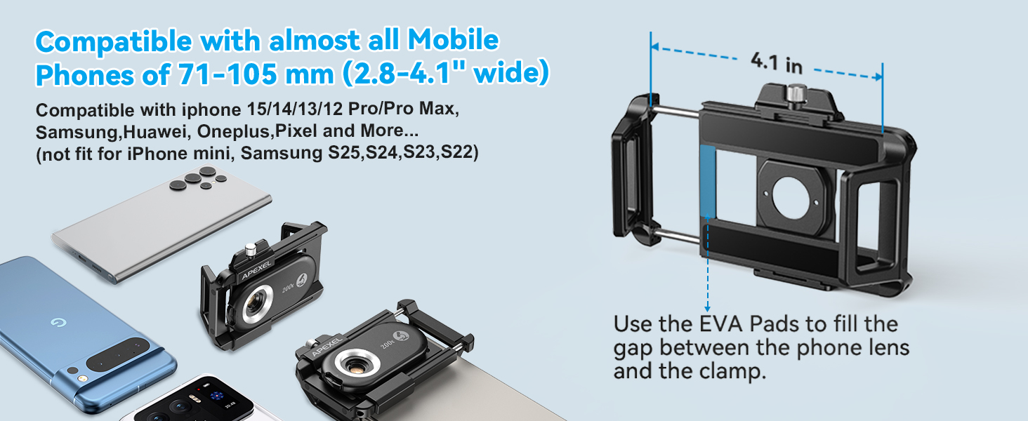 APEXEL 100X/150X/200X/3-IN-1 Phone Microscope Lens