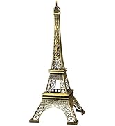 HOMSFOU Eiffel Tower Statue, Vintage Eiffel Tower Model, Alloy Metal Collectible Figurine Replica...