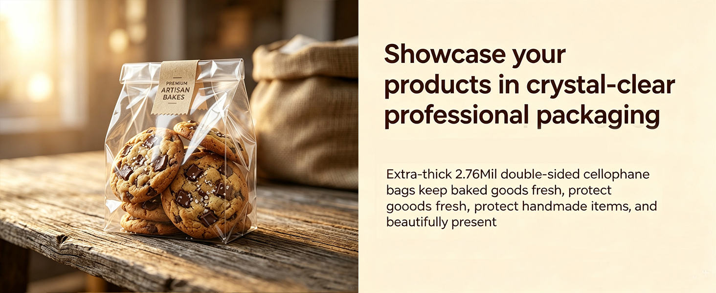 Showcase your products in crystal-clear professional packaging