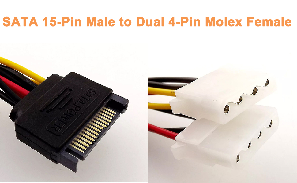 SATA to IDE hard drive power cable