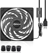 MEGAttA 80mm PWM High Speed 2500 RPM Low Noise External Cooling Fan,for Receiver,Raspberry, PlayS...