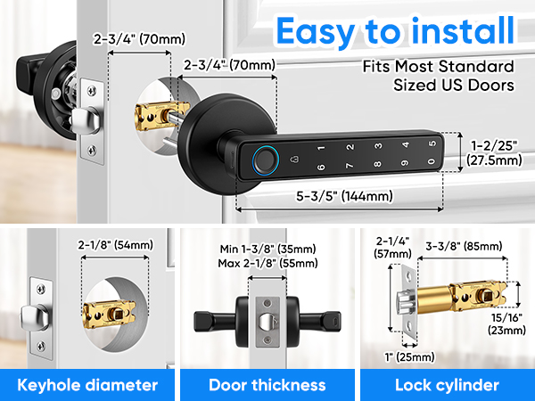 Smart Door Lock with Knob