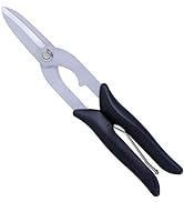 ALLEX Sheet Metal Cutter Straight Cut 9.5 Inch, Japanese Steel Metal Shears Heavy Duty Spring Loa...