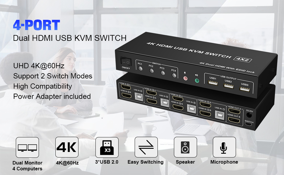 kvm switch 2 monitors 4 computers kvm switch 3 computers 2 monitors
