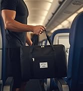 Travel Duffel Bag, Large Weekender Bag for Women Men, Expandable Personal Item Bag for Airlines
