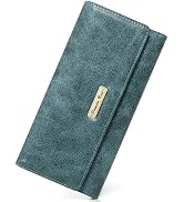 Pomelo Best Wallet Women RFID Blocking Trifold Credit Card Holder Slim Womens Wallet with Zipper ...
