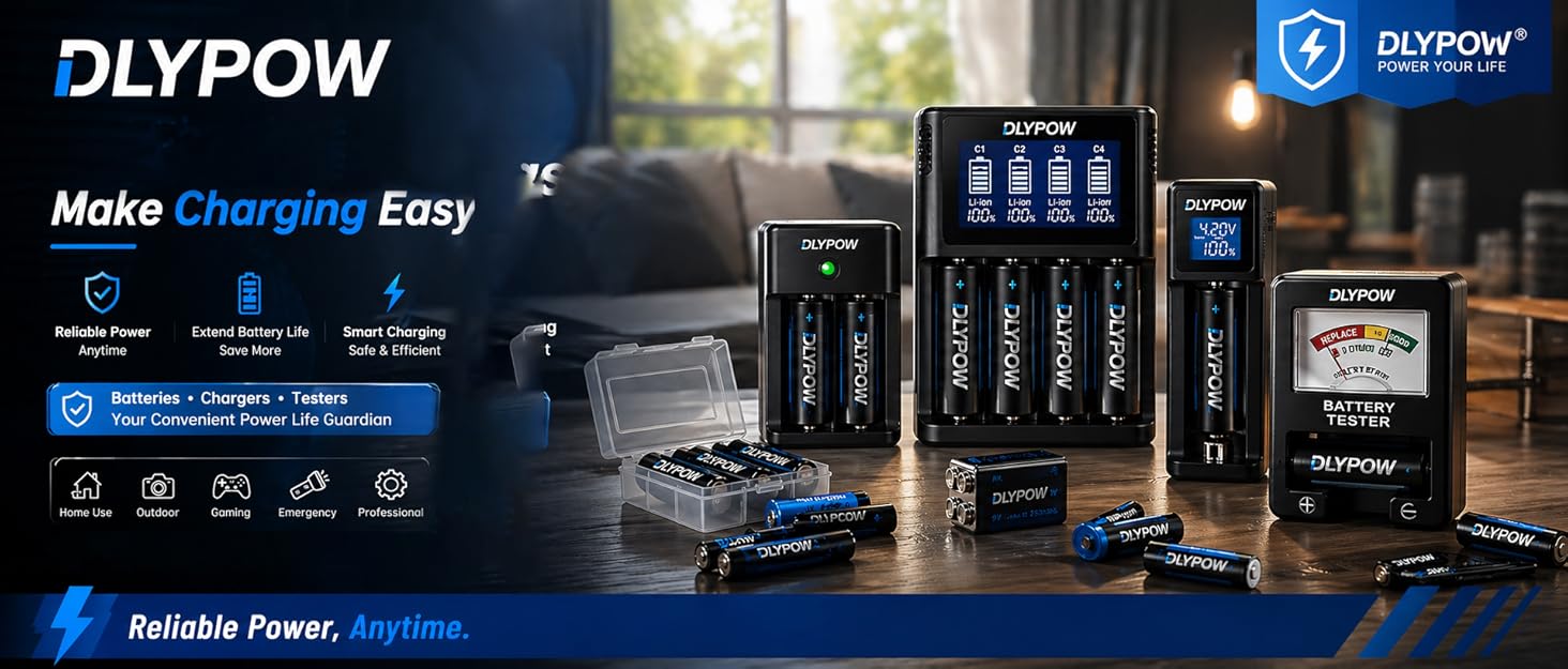 Dlypow Battey Tester & Battery Charger