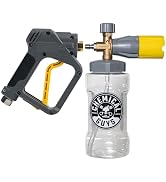 Chemical Guys EQP402 Snubby Pressure Washer Gun, Foam Cannon Attachment, For Pressure Washers + E...