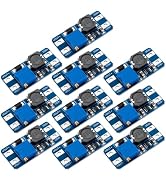 hiBCTR 10 Packs Step Up Boost Converter MT3608 DC-DC Power Module, 2A Adjustable Voltage Regulato...