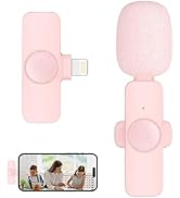 Professional Wireless Lavalier Microphone for iPhone iPad, Cordless Omnidirectional Clip Mic, Plu...