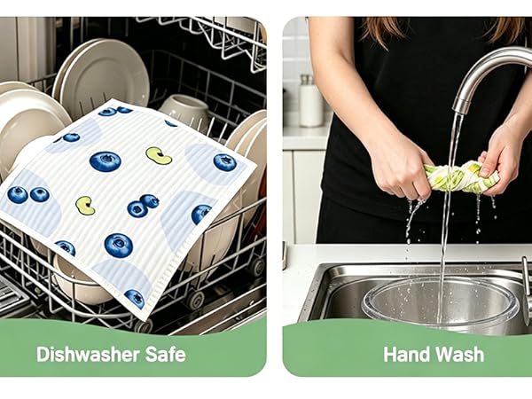 Dishwasher Safe / Hand Wash / Machine Washable