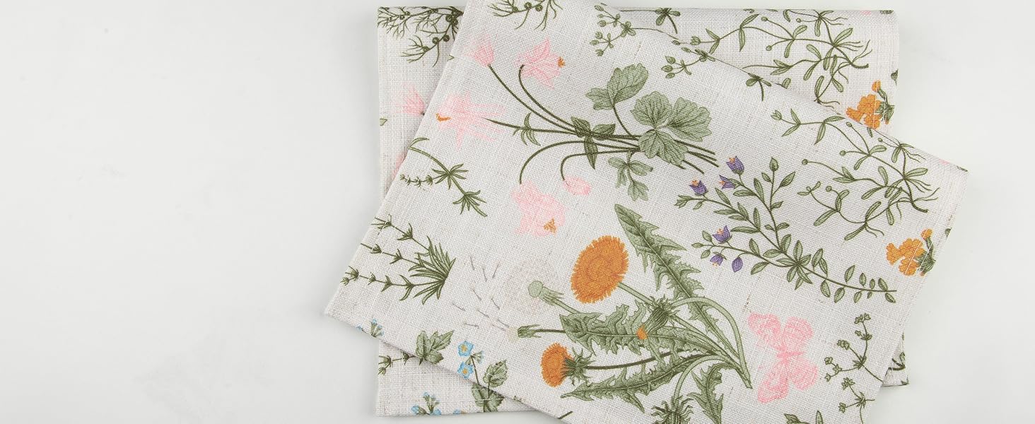linen fabric placemats, kitchen dining table decor, 12x18 Inch