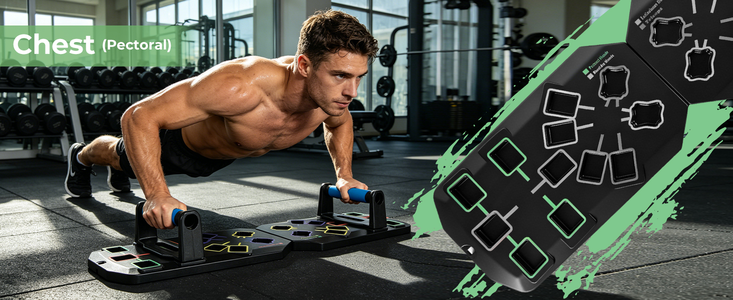 Push Up Board 7-In-1 Workout Equipment With Square Slots