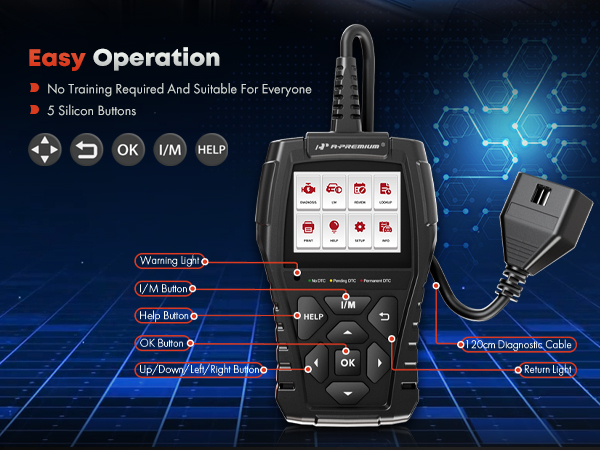 OBD2 Scanner Diagnostic Tool Code Reader
