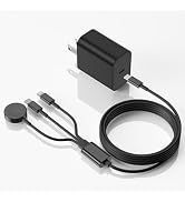 Upgraded Apple Watch Charger, 3 in 1 Multi Charging Cable 6FT, Magnetic Fast Charger, Portable Fa...