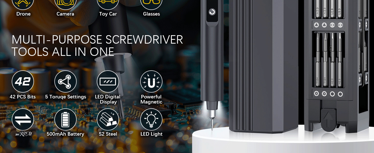 50 in 1 mini electric screwdriver kit