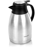 Thermal Coffee Carafe 68oz / 2L,Stainless Steel Vacuum Insulated Thermos, Double-Wall Design, 24-...