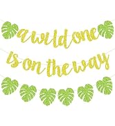 GLITTER LETTER BANNER SET | A WILD ONE IS ON THE WAY