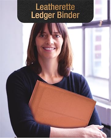 Leatherette Ledger Binder