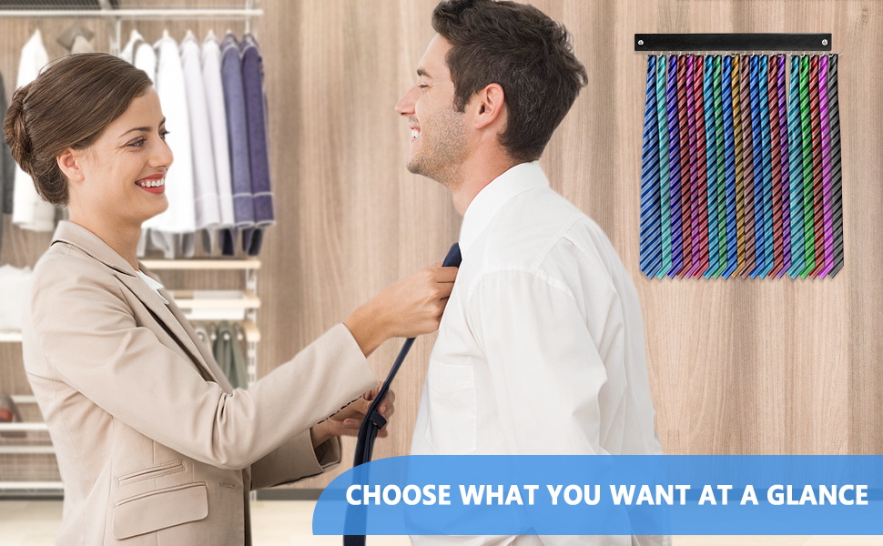 Tie Rack Wall Mounted