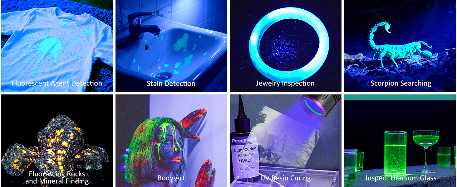 uv flashlight rechargeable